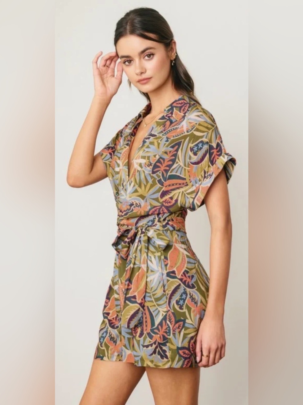 Tropical Wrap Romper
